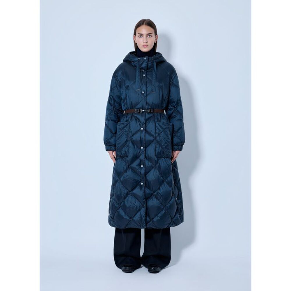 Max Mara Women Quilted Hooded Puffer Coat